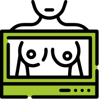 <h3>Imaging</h3>
<ul>
 	<li>Ultrasound. Uses sound waves to create a picture of the breast tissue.</li>
 	<li>MRI. Uses magnetic fields to produce detailed images of the body. A dye is injected beforehand to produce a clearer image.</li>
 	<li>Diagnostic mammography</li>
</ul>