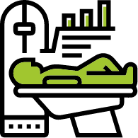 <h3>Imaging</h3>
<ul>
 	<li>CT scan. Uses x-rays to take pictures inside the body to see lymph nodes and the area around the prostate, and to look for cancer that has spread to other areas.</li>
 	<li>MRI. Uses magnetic fields to produce detailed images of the body.</li>
 	<li>TRUS (transrectal ultrasound). Uses high-energy sound waves to form an image called a sonogram. This is to look for tumours in the prostate and nearby areas.</li>
 	<li>Bone scan. Uses a radiotracer (a substance that releases small amounts of radiation) to produce images of the inside of bones. This is to look for bone damage caused by cancer, cancer treatment, or other health problems.</li>
</ul>
